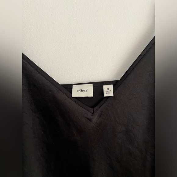 Aritzia Wilfred Only Slip Satin Midi Dress - Picture 7 of 9